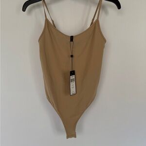 NWT BCBG Beige Bodysuit